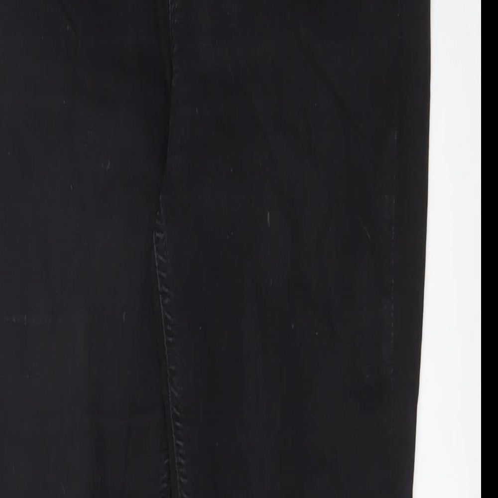 George Womens Black Cotton Skinny Jeans Size 10 L29 in Regular Zip
