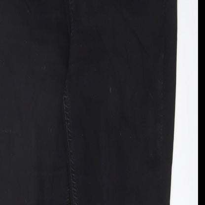 George Womens Black Cotton Skinny Jeans Size 10 L29 in Regular Zip