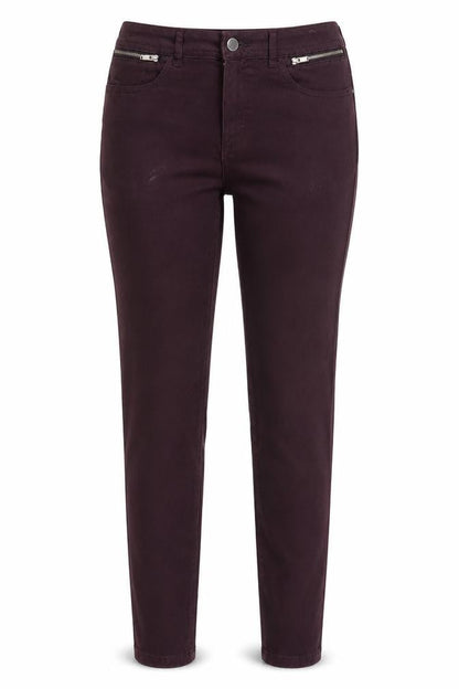 Womens UK Size 12 F&F Regular Fit Skinny Purple Jeans