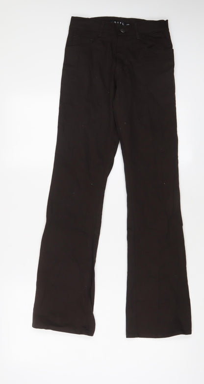 Womens UK Size 2XS Motel Regular Fit  Brown Trousers