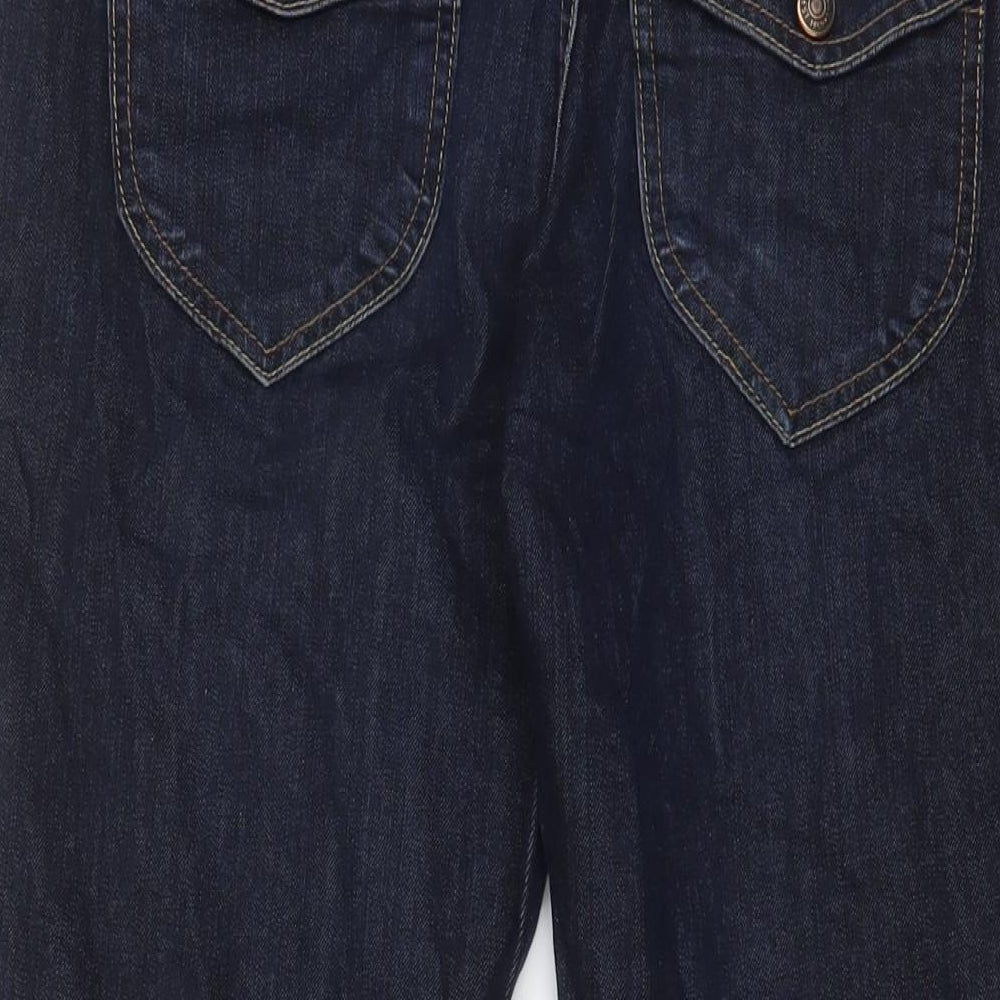 Mens UK Size 34 in Gap Regular Fit Cropped Blue Jeans