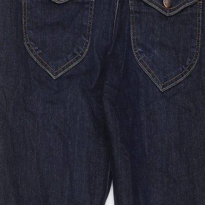 Mens UK Size 34 in Gap Regular Fit Cropped Blue Jeans