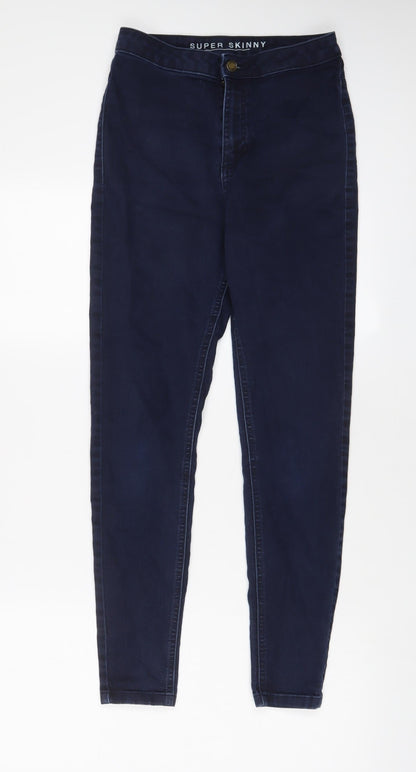 Womens UK Size 10 Marks and Spencer Regular Fit Skinny Blue Jeans