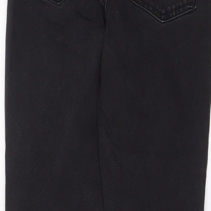 Denim & Co. Womens Grey Cotton Skinny Jeans Size 14 L28 in Regular Zip