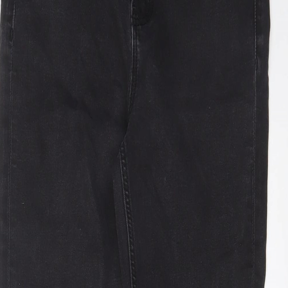 NEXT Womens Grey Cotton Skinny Jeans Size 10 L27 in Regular Zip