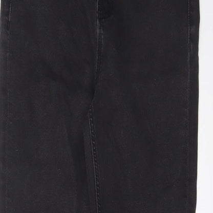 NEXT Womens Grey Cotton Skinny Jeans Size 10 L27 in Regular Zip
