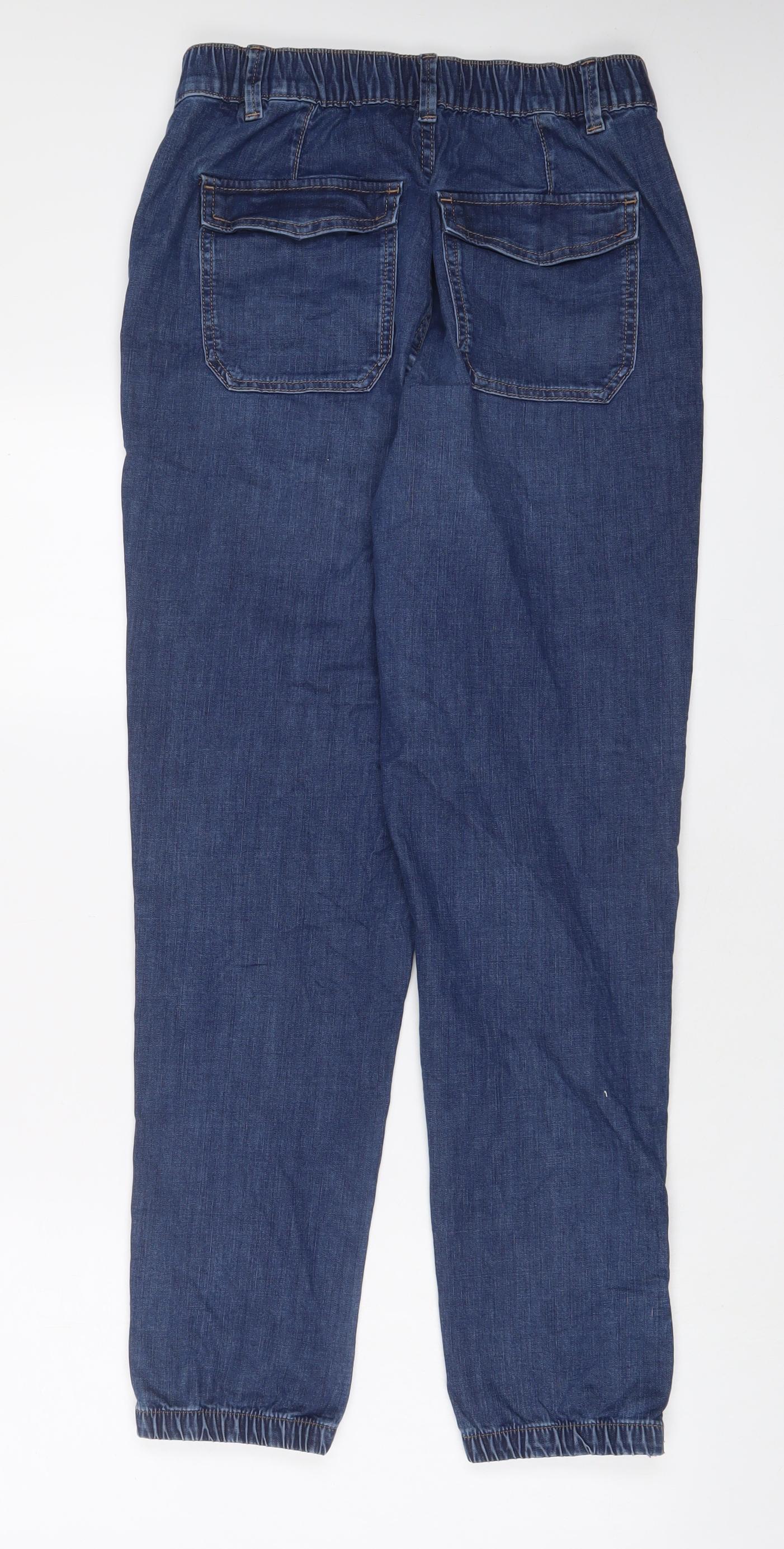 Womens UK Size 10 Marks and Spencer Regular Fit Tapered Blue Jeans