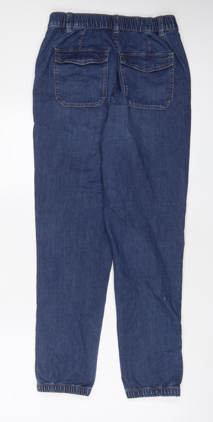 Womens UK Size 10 Marks and Spencer Regular Fit Tapered Blue Jeans