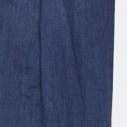 Womens UK Size 10 Marks and Spencer Regular Fit Tapered Blue Jeans