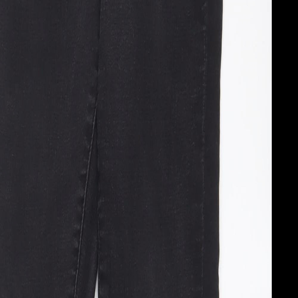 Denim & Co. Womens Grey Cotton Skinny Jeans Size 8 L29 in Regular Zip