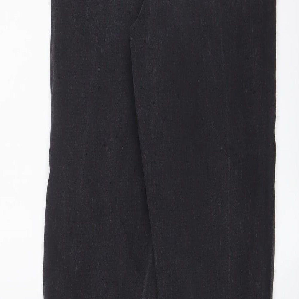 Denim & Co. Womens Grey Cotton Skinny Jeans Size 8 L29 in Regular Zip