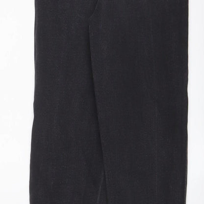 Denim & Co. Womens Grey Cotton Skinny Jeans Size 8 L29 in Regular Zip