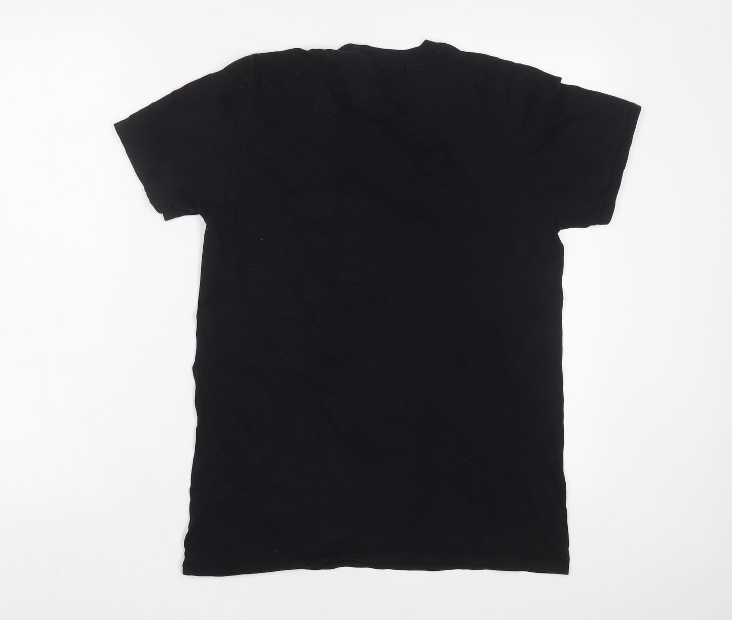 Boohoo Womens Black Cotton Basic T-Shirt Size S Crew Neck