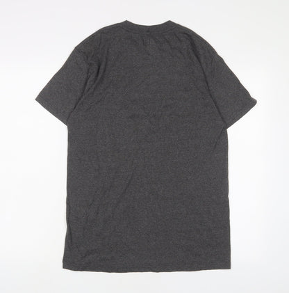 Team Apparel Mens Red Cotton T-Shirt Size M Crew Neck