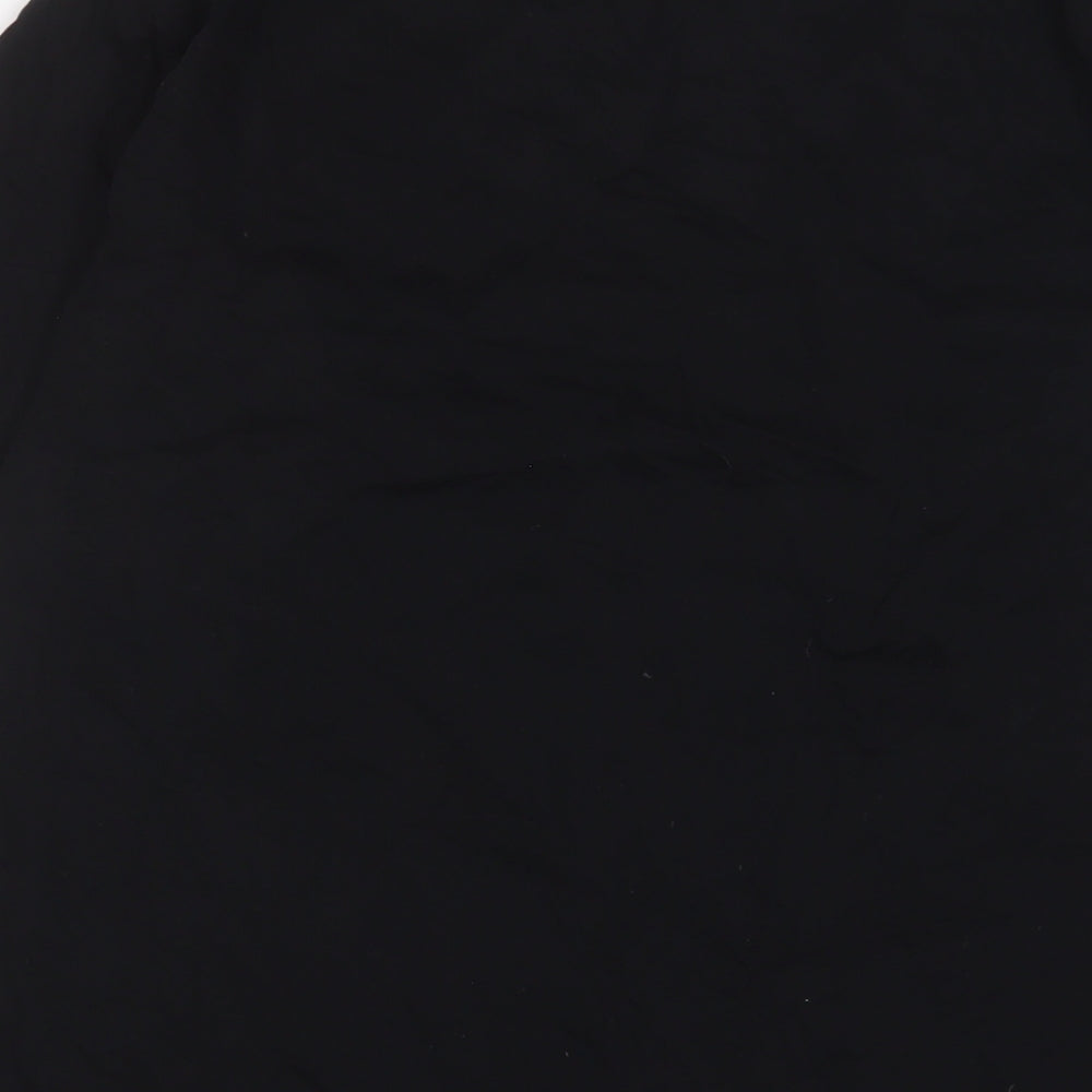 Fairwear Womens Black Cotton Basic T-Shirt Size L Crew Neck - Embroidered