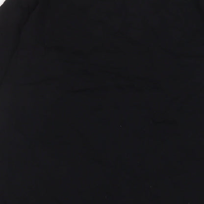 Fairwear Womens Black Cotton Basic T-Shirt Size L Crew Neck - Embroidered