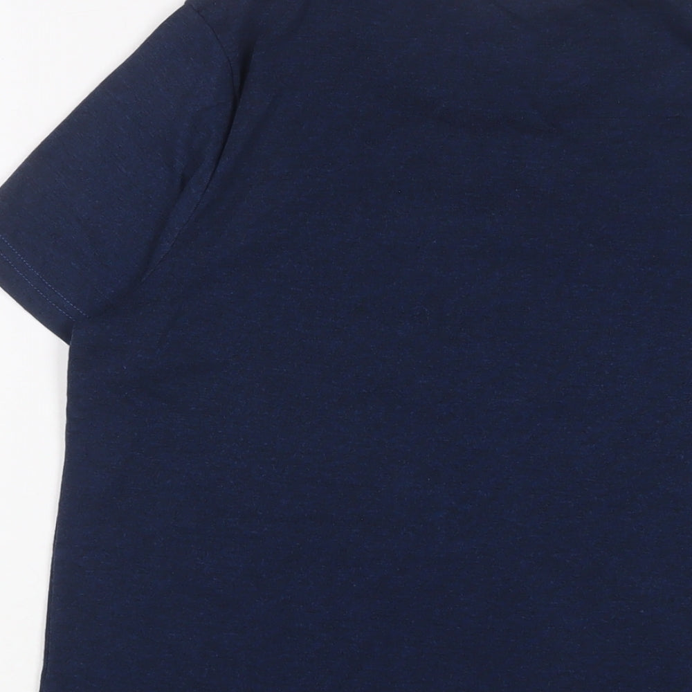Womens UK Size M Bonmarché Blue Basic T-Shirt
