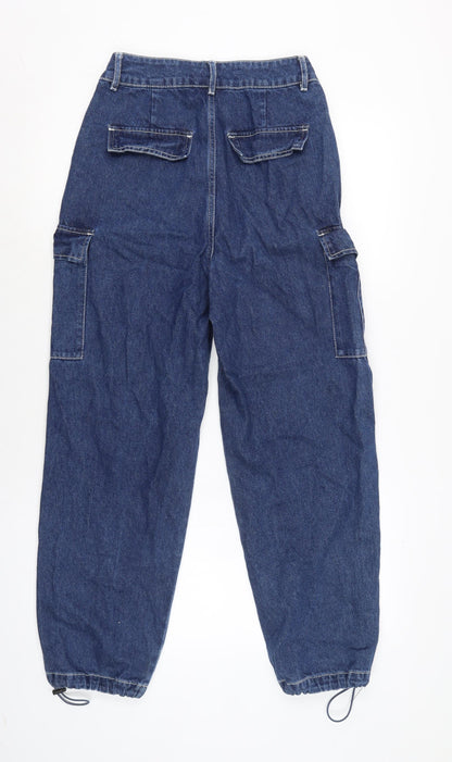 Mens UK Size 26 in PEACEBIRD Regular Fit Tapered Blue Jeans