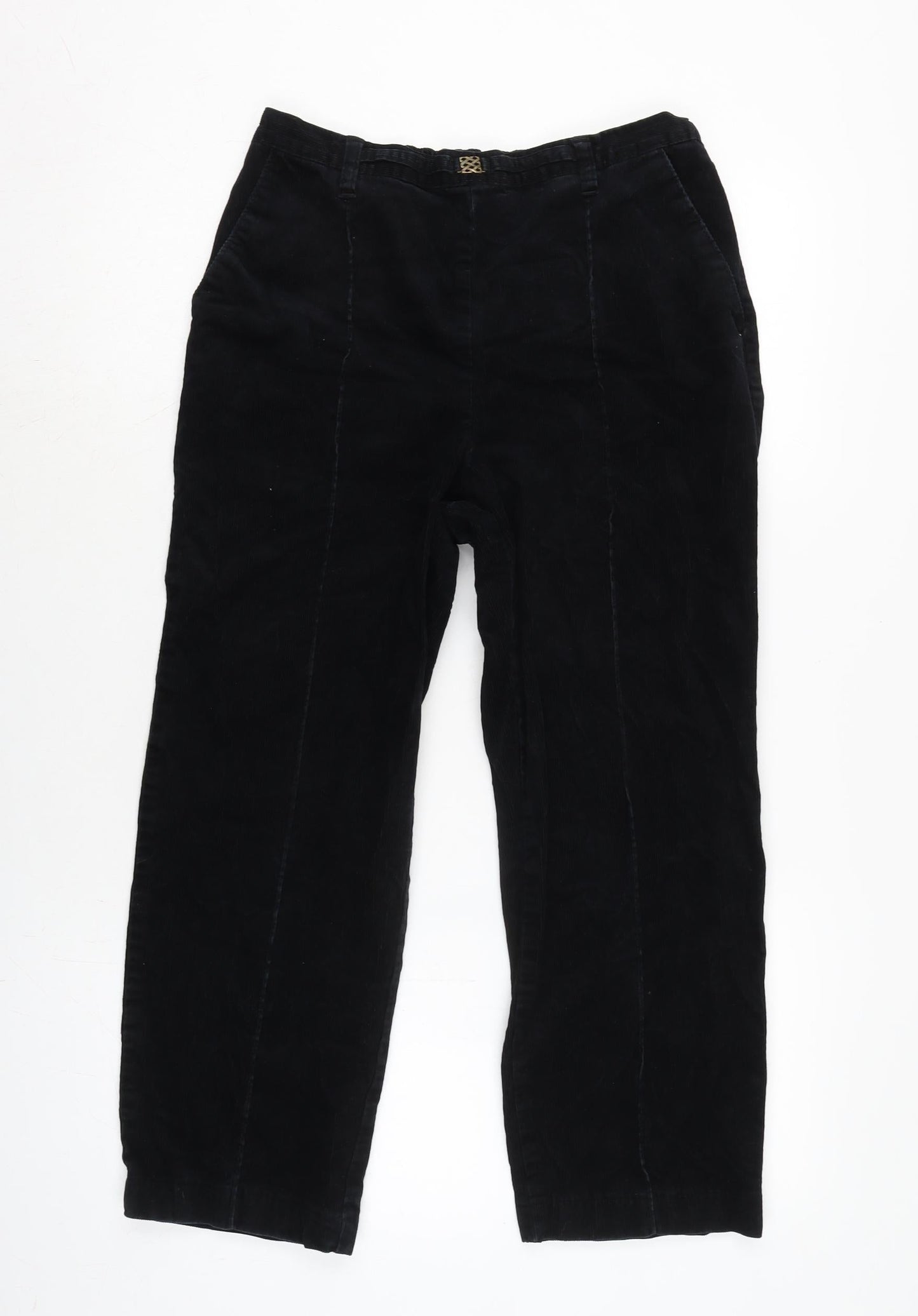 Womens UK Size 8 Marks and Spencer Regular Fit  Black Trousers
