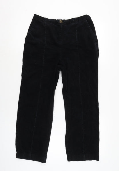 Womens UK Size 8 Marks and Spencer Regular Fit  Black Trousers