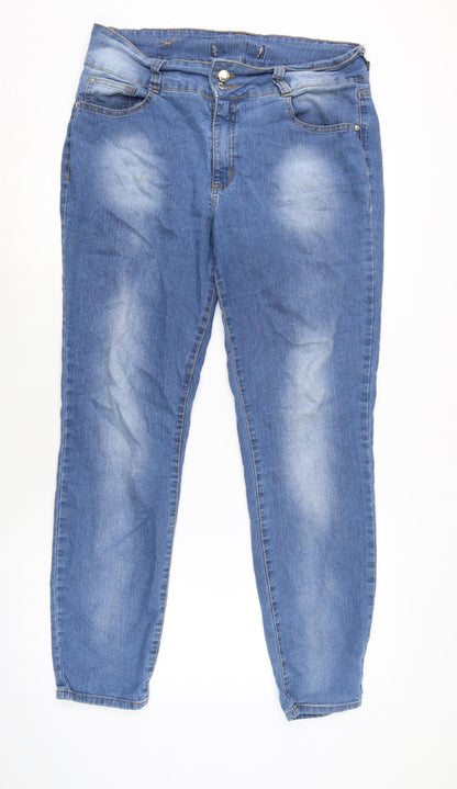 Hering Jeans Womens Blue Cotton Blend Straight Jeans Size 32 in L29 in Regular Zip