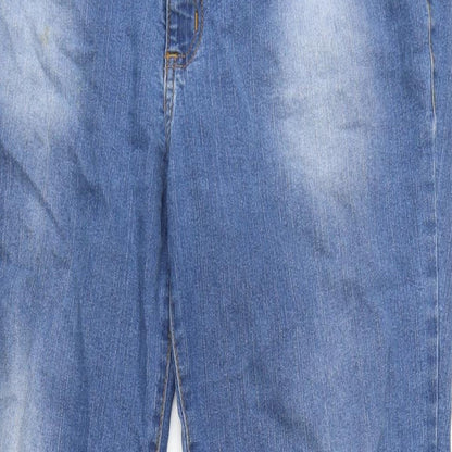 Hering Jeans Womens Blue Cotton Blend Straight Jeans Size 32 in L29 in Regular Zip