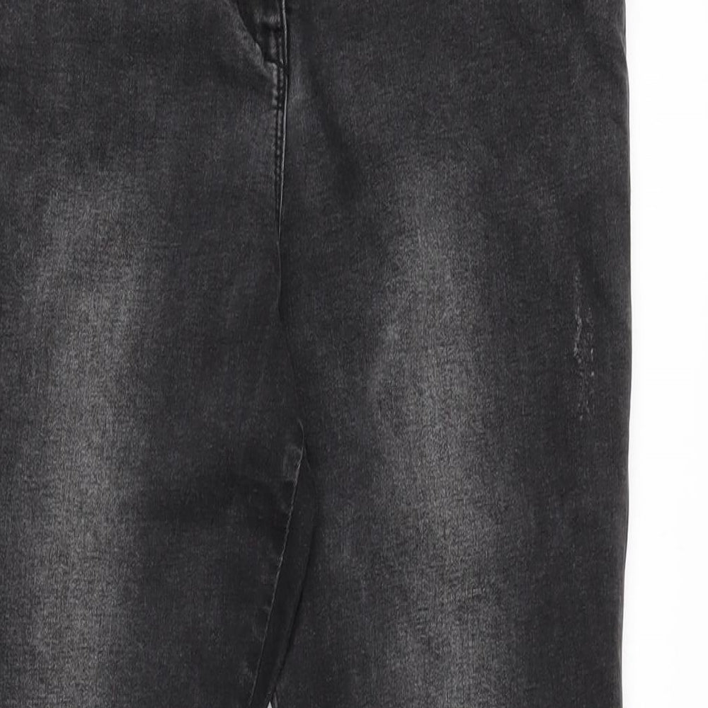Womens UK Size 18 Denim Regular Fit Tapered Grey Jeans