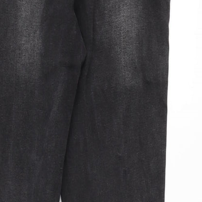 Womens UK Size 18 Denim Regular Fit Tapered Grey Jeans