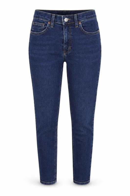 Womens UK Size 26 in Topshop Regular Fit Tapered Blue Jeans
