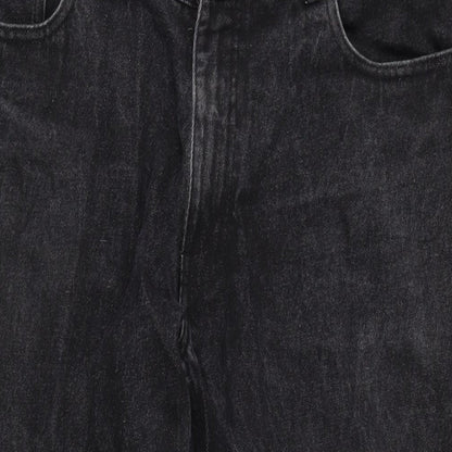 Mens UK Size 38 in Pride & soul Regular Fit Straight Grey Jeans