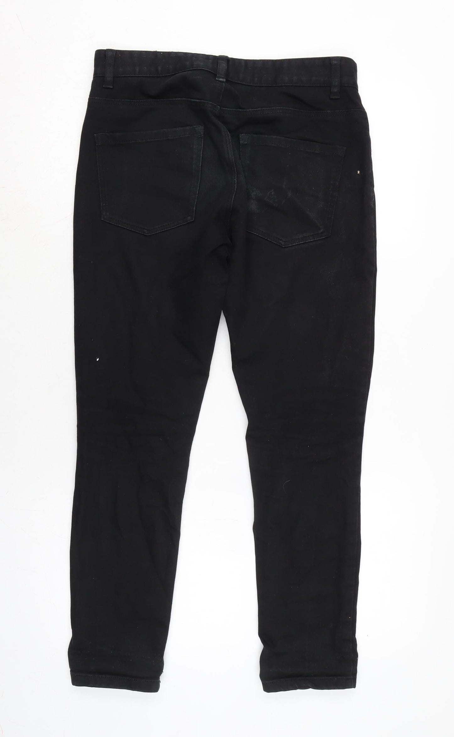 Mens UK Size 30 in NEXT Regular Fit Skinny Black Jeans
