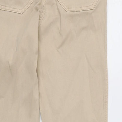 Womens UK Size 8 H&M Regular Fit Tapered Beige Jeans