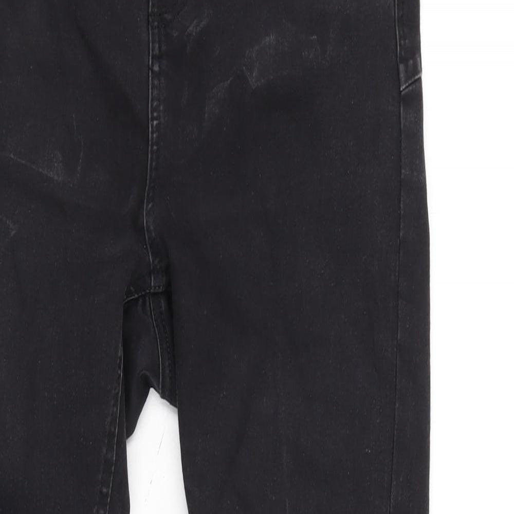 Golddigga Womens Grey Cotton Blend Skinny Jeans Size 10 L28 in Regular Zip