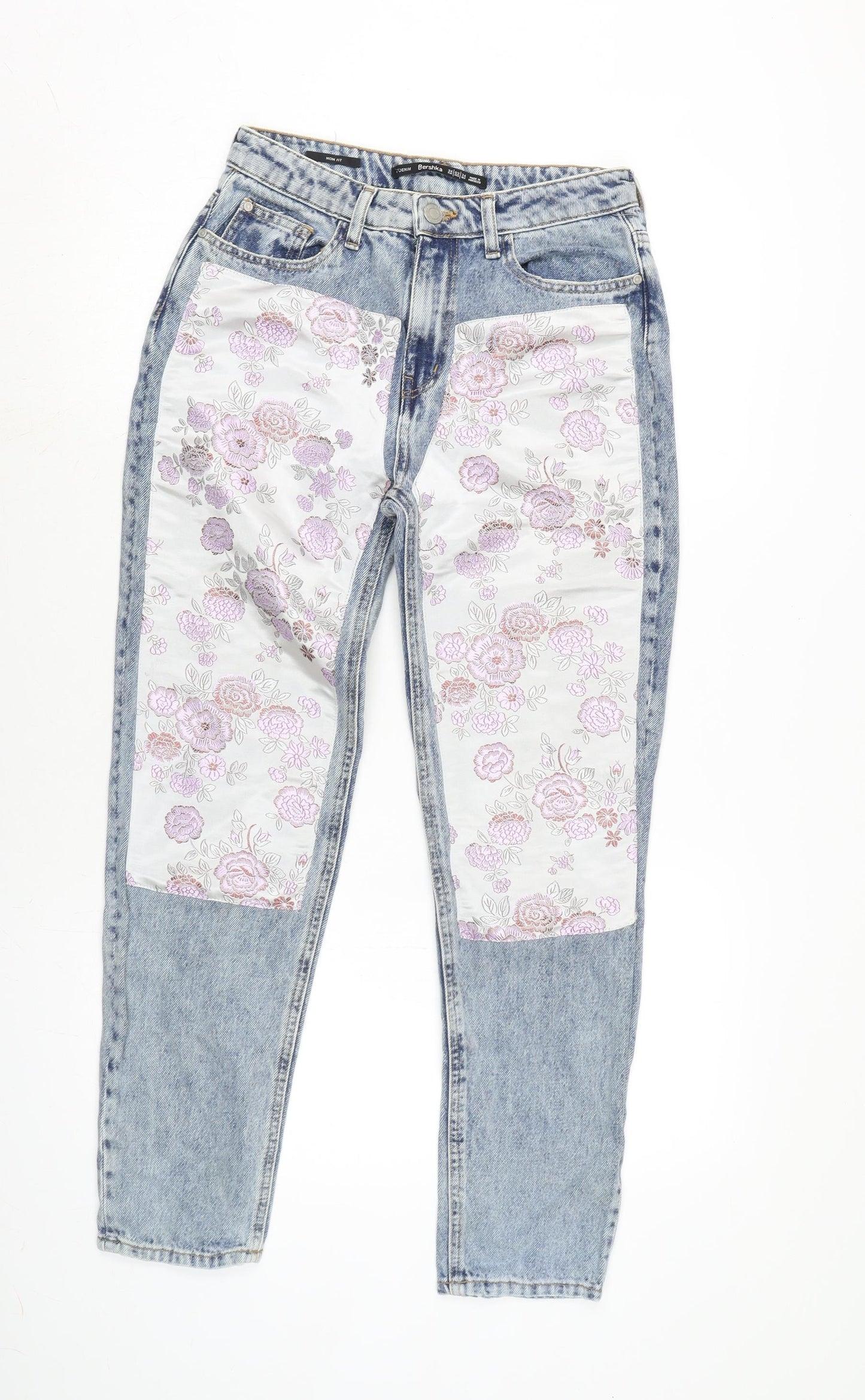 Womens UK Size 6 Berksha Regular Fit Straight Blue Jeans