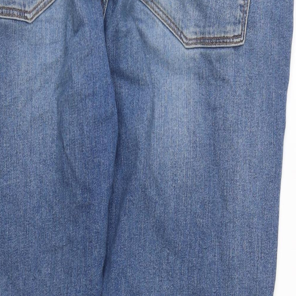 ASOS Mens Blue Cotton Blend Skinny Jeans Size 38 in L31 in Regular Zip