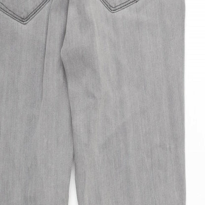 Levi's Womens Grey Cotton Blend Skinny Jeans Size 33 in L30 in Regular Zip