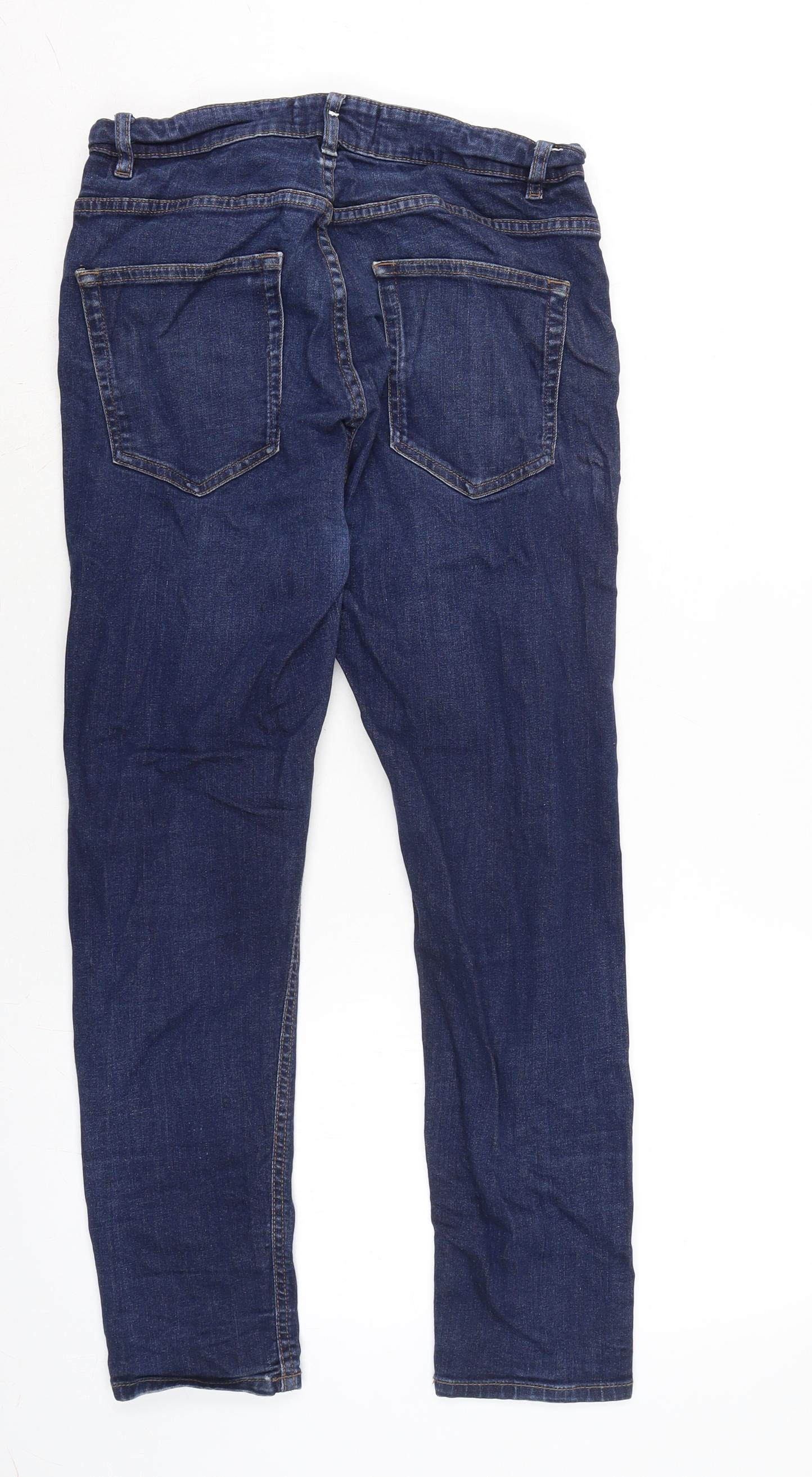 Mens UK Size 28 in NEXT Regular Fit Tapered Blue Jeans