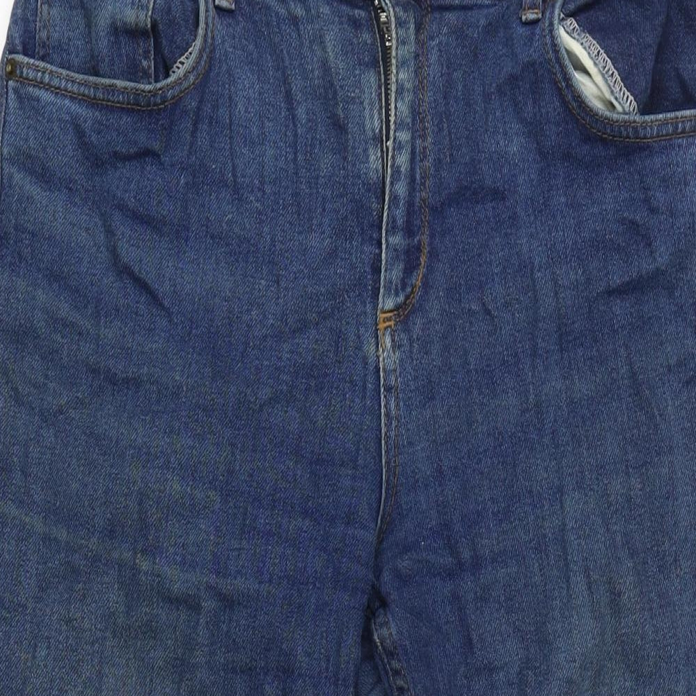 BDG Womens Blue Cotton Blend Skinny Jeans Size 30 in L24 in Regular Zip - Raw Hem