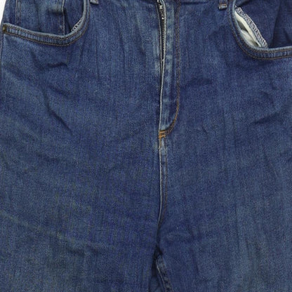 BDG Womens Blue Cotton Blend Skinny Jeans Size 30 in L24 in Regular Zip - Raw Hem