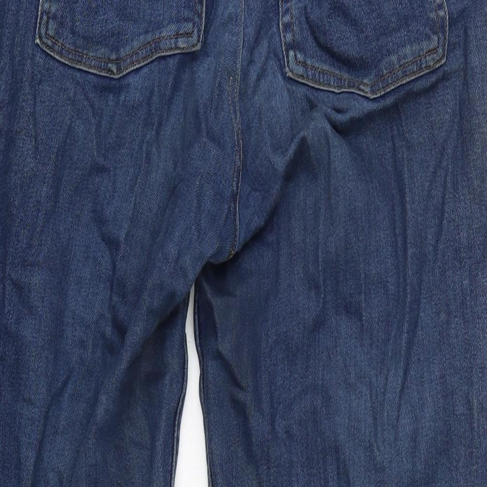 BDG Womens Blue Cotton Blend Skinny Jeans Size 30 in L24 in Regular Zip - Raw Hem