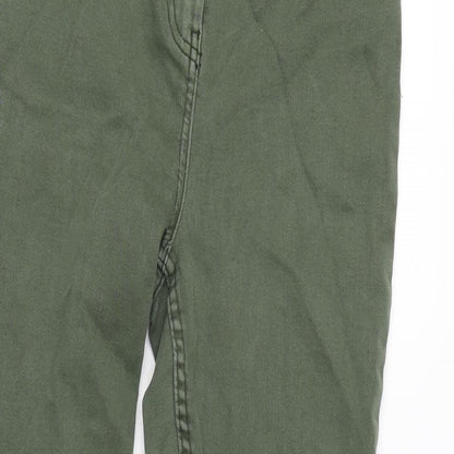 Womens UK Size 12 Papaya Extra-Slim Fit Tapered Green Jeans