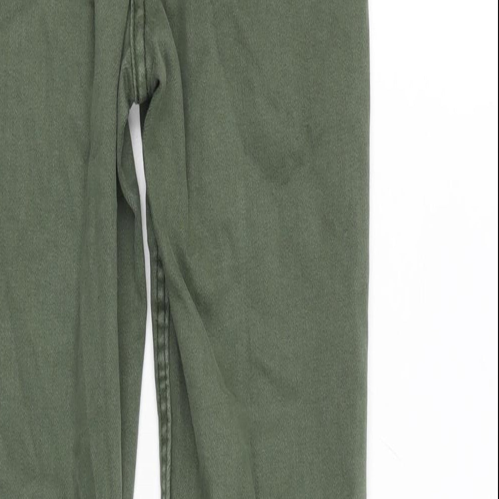 Womens UK Size 12 Papaya Extra-Slim Fit Tapered Green Jeans