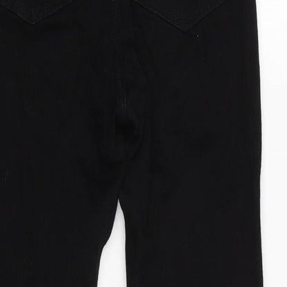 Womens UK Size 8 H&M Regular Fit Straight Black Jeans