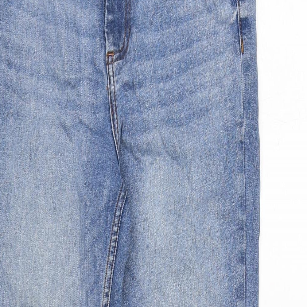 Denim & Co. Womens Black Cotton Blend Bootcut Jeans Size 10 L26 in Regular Zip