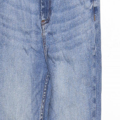 Denim & Co. Womens Black Cotton Blend Bootcut Jeans Size 10 L26 in Regular Zip