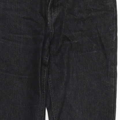Denim & Co. Womens Grey Cotton Blend Bootcut Jeans Size 10 L30 in Regular Zip