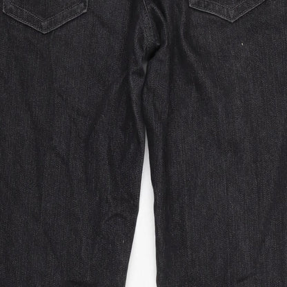 Denim & Co. Womens Grey Cotton Blend Bootcut Jeans Size 10 L30 in Regular Zip