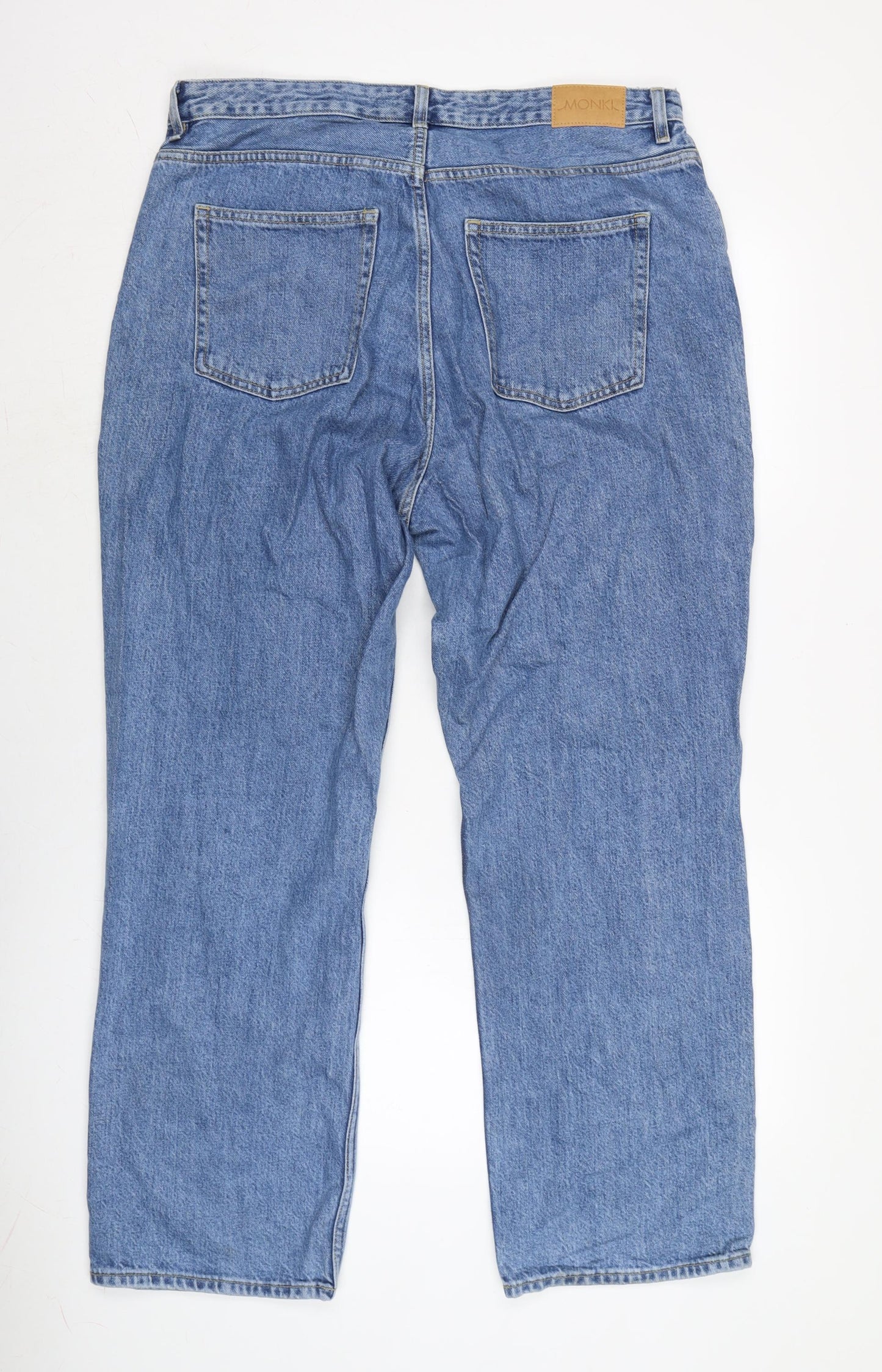 Monki Mens Blue Cotton Skinny Jeans Size 36 in L31 in Regular Zip