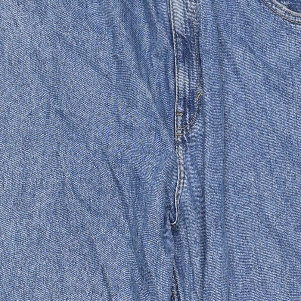 Monki Mens Blue Cotton Skinny Jeans Size 36 in L31 in Regular Zip