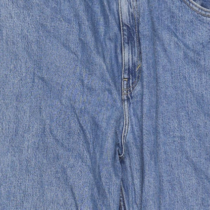 Monki Mens Blue Cotton Skinny Jeans Size 36 in L31 in Regular Zip